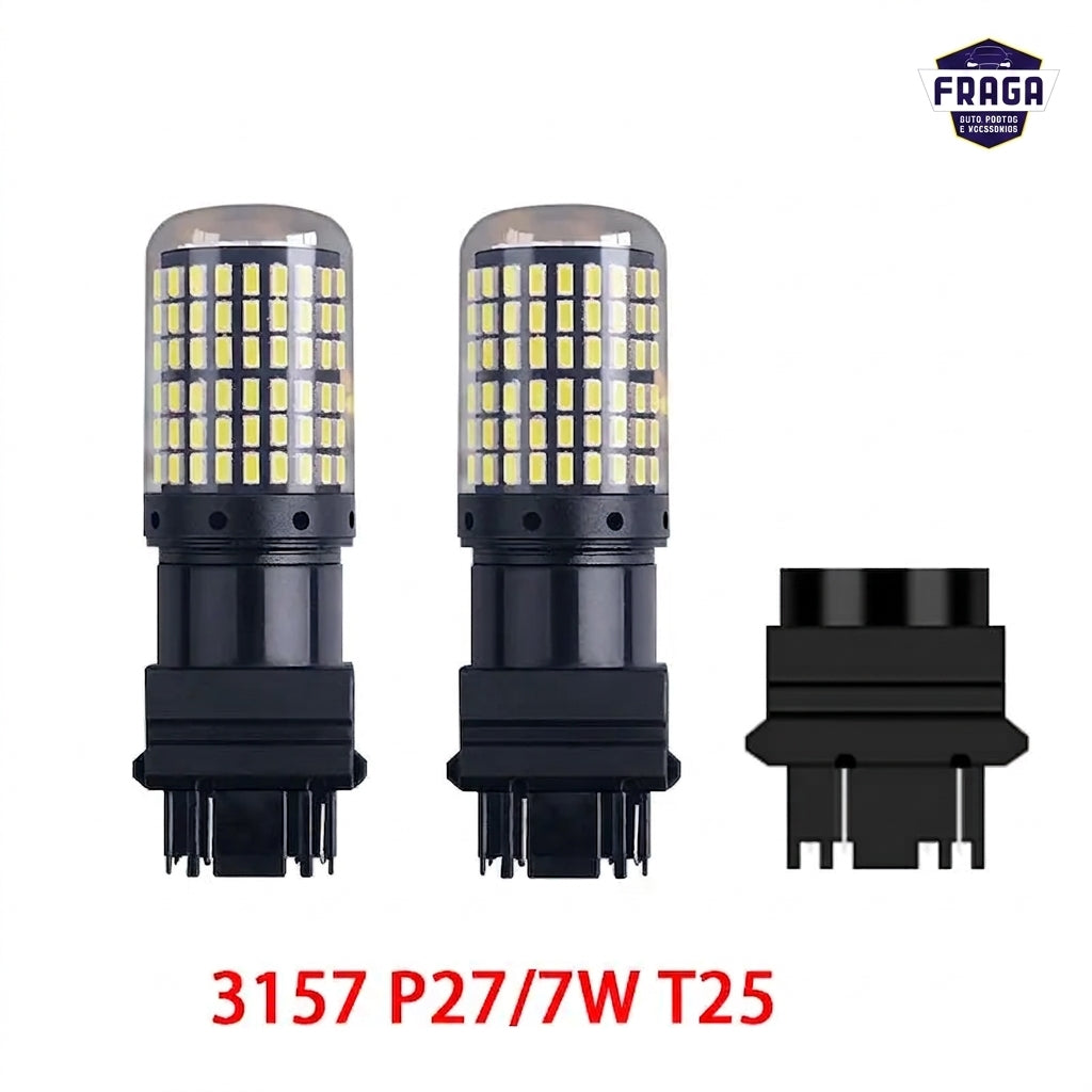 Par de Lâmpadas LED Para Ré - 1156 BA15S / T20 7440 / 1157