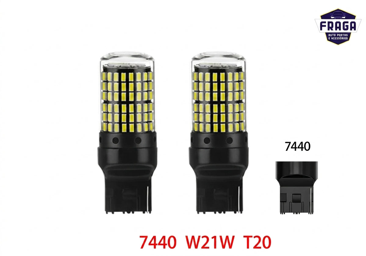 Par de Lâmpadas LED Para Ré - 1156 BA15S / T20 7440 / 1157