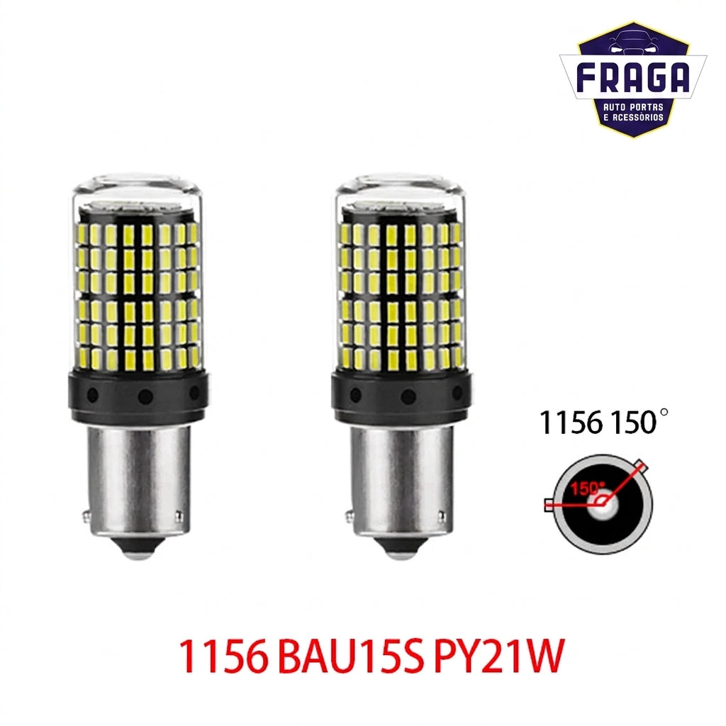 Par de Lâmpadas LED Para Ré - 1156 BA15S / T20 7440 / 1157