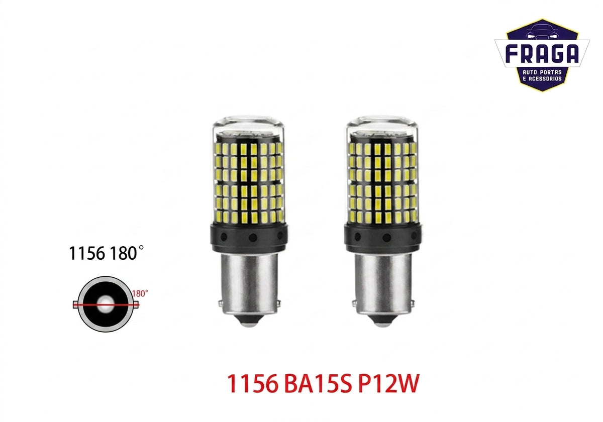 Par de Lâmpadas LED Para Ré - 1156 BA15S / T20 7440 / 1157