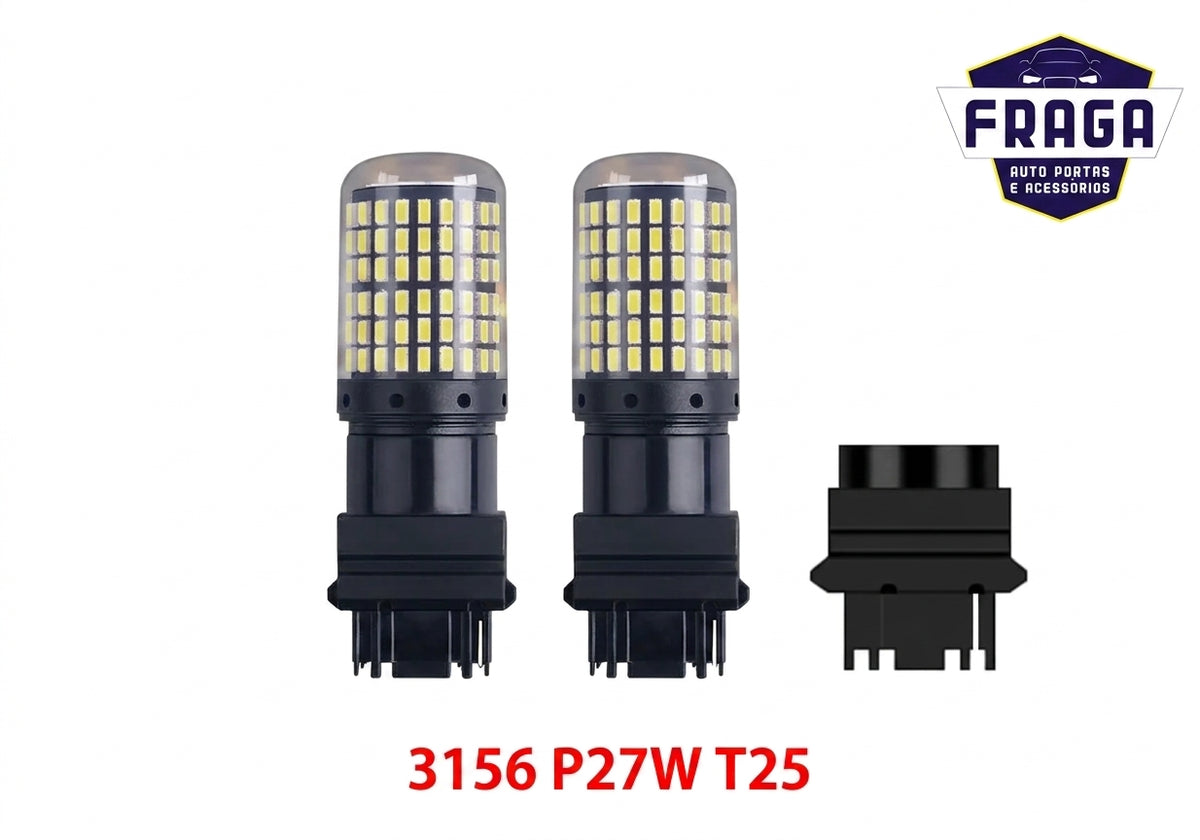 Par de Lâmpadas LED Para Ré - 1156 BA15S / T20 7440 / 1157