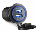 Tomada Carregador USB Veicular | Carregamento Rápido