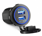 Tomada Carregador USB Veicular | Carregamento Rápido
