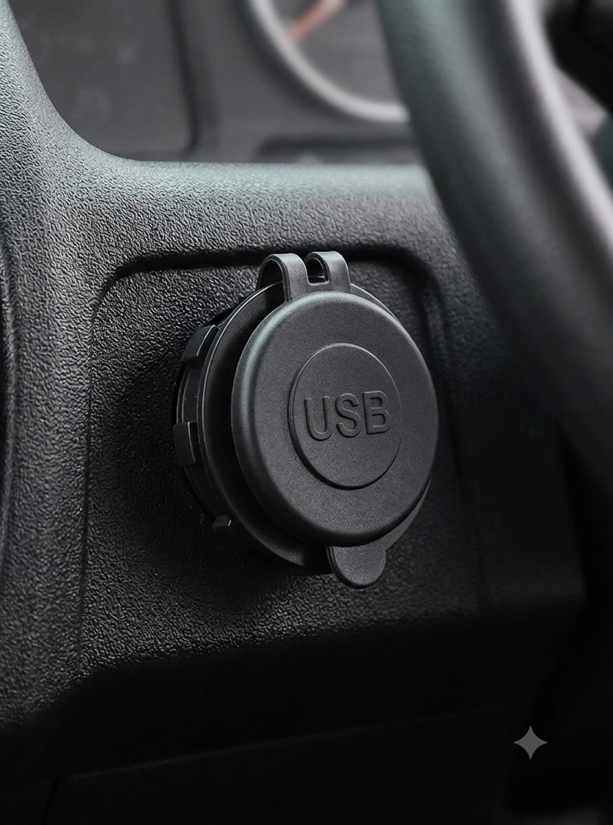 Tomada Carregador USB Veicular | Carregamento Rápido