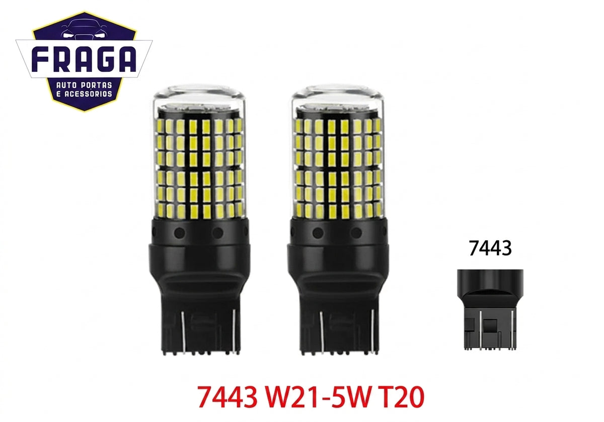 Par de Lâmpadas LED Para Ré - 1156 BA15S / T20 7440 / 1157