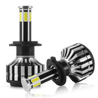 Par de Lâmpadas LED 360 Graus 3D 6 Lados COB 110W 12V 24V Ultra Led Automotivo Carro e Caminhão