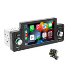 Central Multimídia Universal 1DIN Tela Flutuante Touch - CarPlay e Android Auto